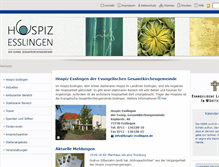 Tablet Screenshot of hospiz-esslingen.de